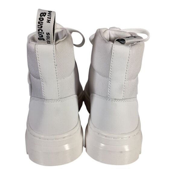 Dr. Martens Combs Boots Ankle Nylon Lace Up White Women’s 7 - Picture 8 of 12